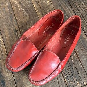 Daniele Lepori Made in Italy Leather Slip-On red loafers